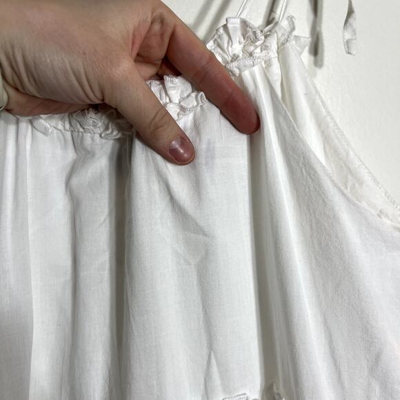 Charlie Holiday Senorita White Cotton Maxi Dress LAST CALL - Picture 7 of 12